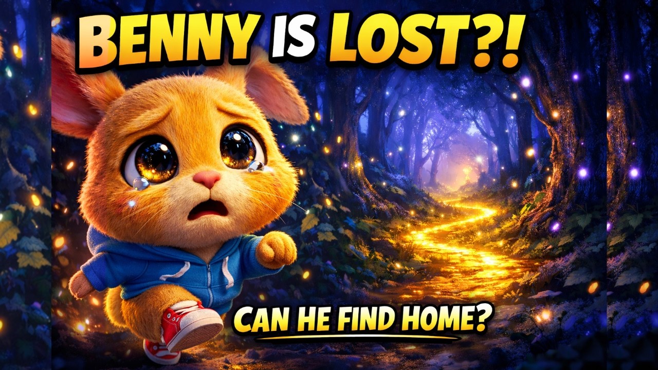 Benny Gets Lost in a Magic Forest 🐰✨ | Heartwarming 3D Animated Adventure for Kids