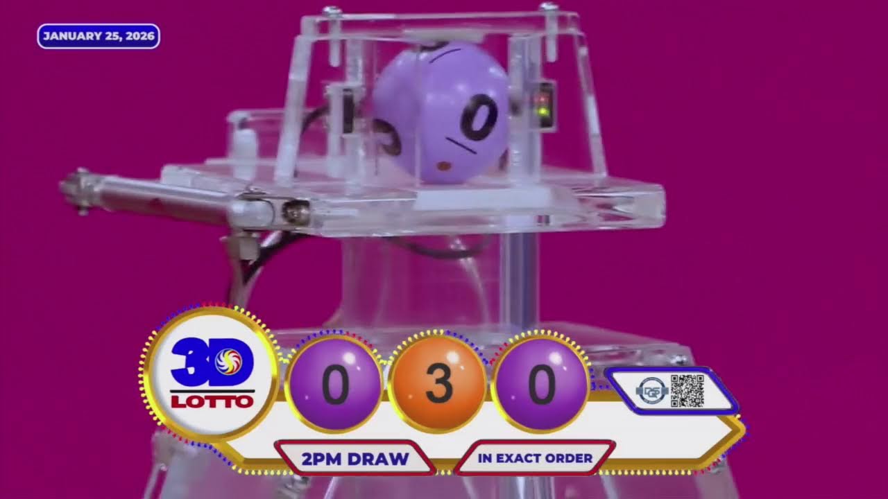 [LIVE] PCSO 9:00 PM Lotto Draw - January 25, 2026