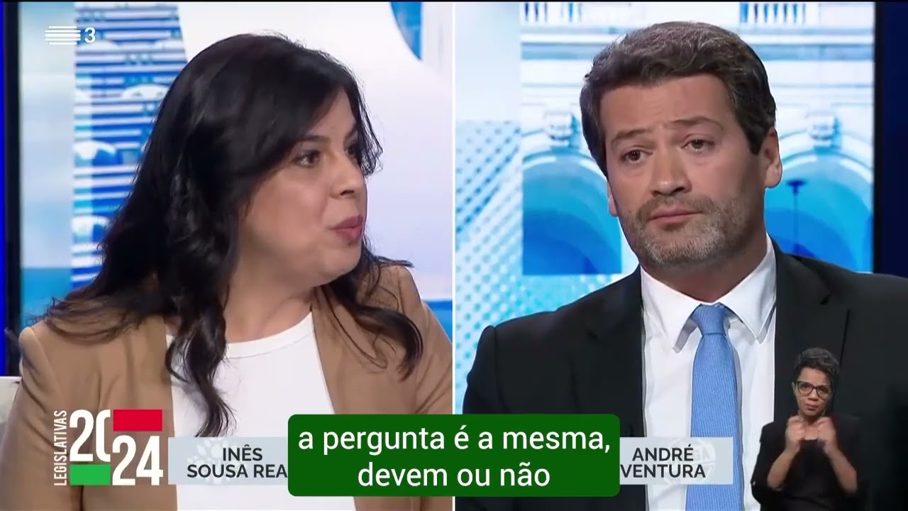 Inês de Sousa Real desmascarou o Chega e André Ventura no debate na RTP.