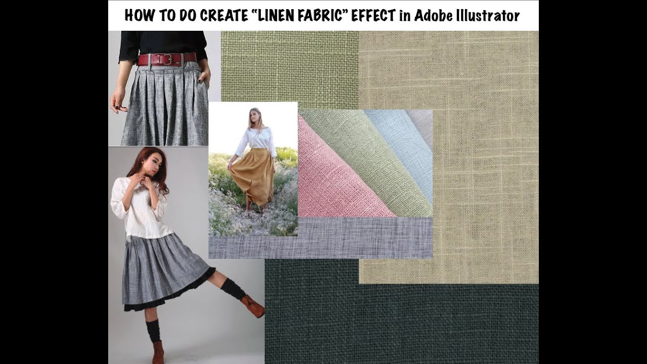 How to create Linen Fabric in Adobe Illustrator