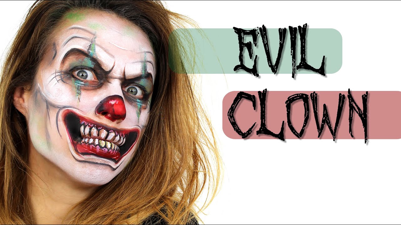 Evil Clown Face Painting | Ashlea Henson