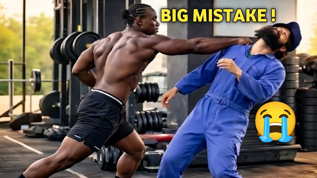 Bodybuilders LAUGH at Janitor… Until He Lifts 32KG Mop 😱 | Anatoly Gym Prank #anatoly 