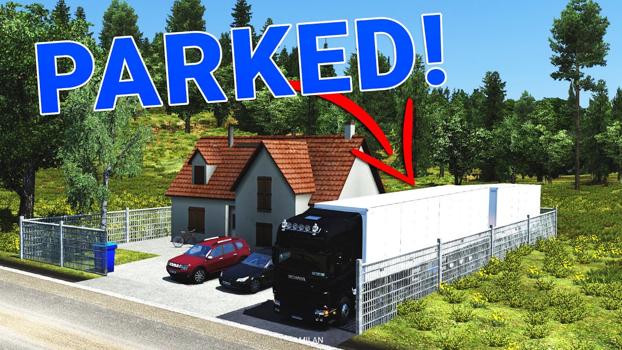 PARKING A DOUBLE TRAILER IN ETS2