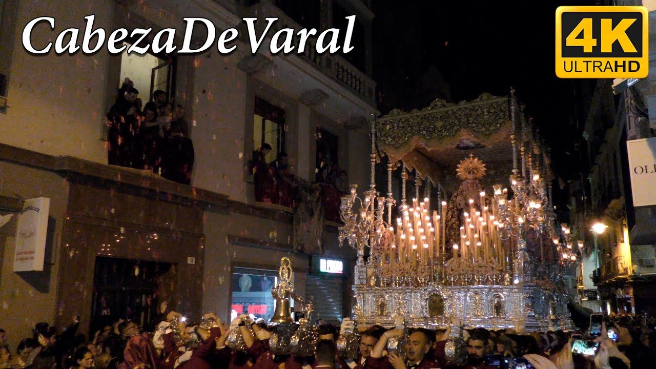 VIRGEN DE LA TRINIDAD C/CISNEROS MÁLAGA 2019 (PETALADA)
