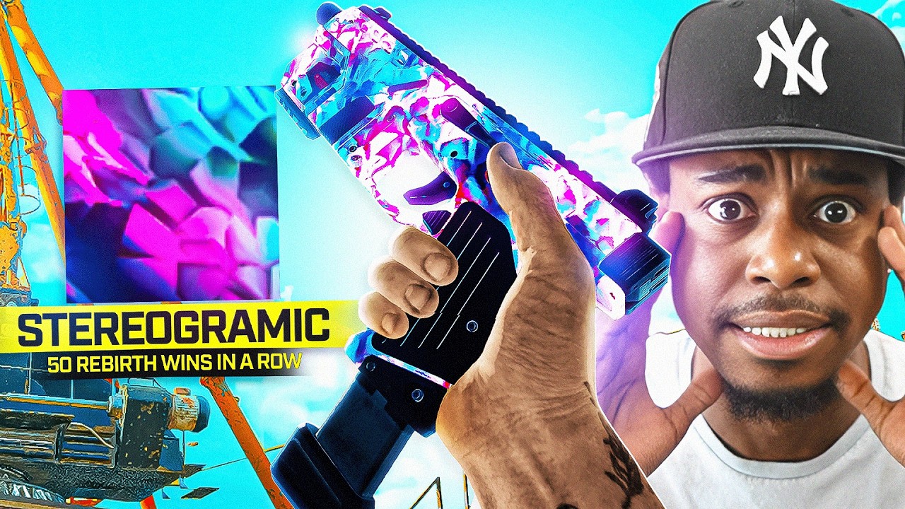 I UNLOCKED the STEREOGRAMIC CAMO in WARZONE! (RAREST 50 WIN STREAK CAMO)