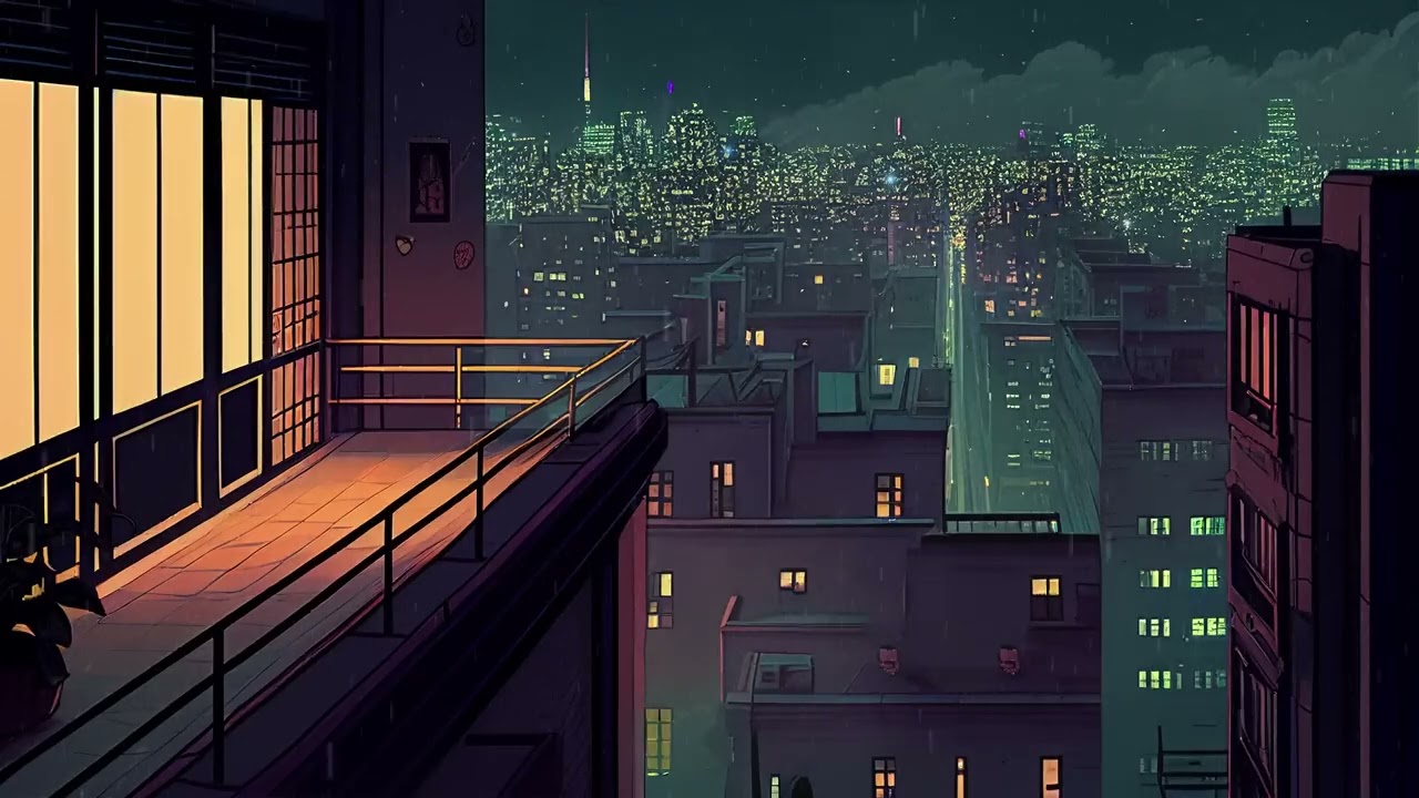 Happy New Year 2025 Rainy Night Beats || Beautiful Night City || Beats To Chill Night