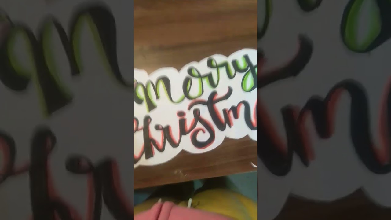 A creative banner for merry Christmas ☃️🌟 #merrychristmas # shorts