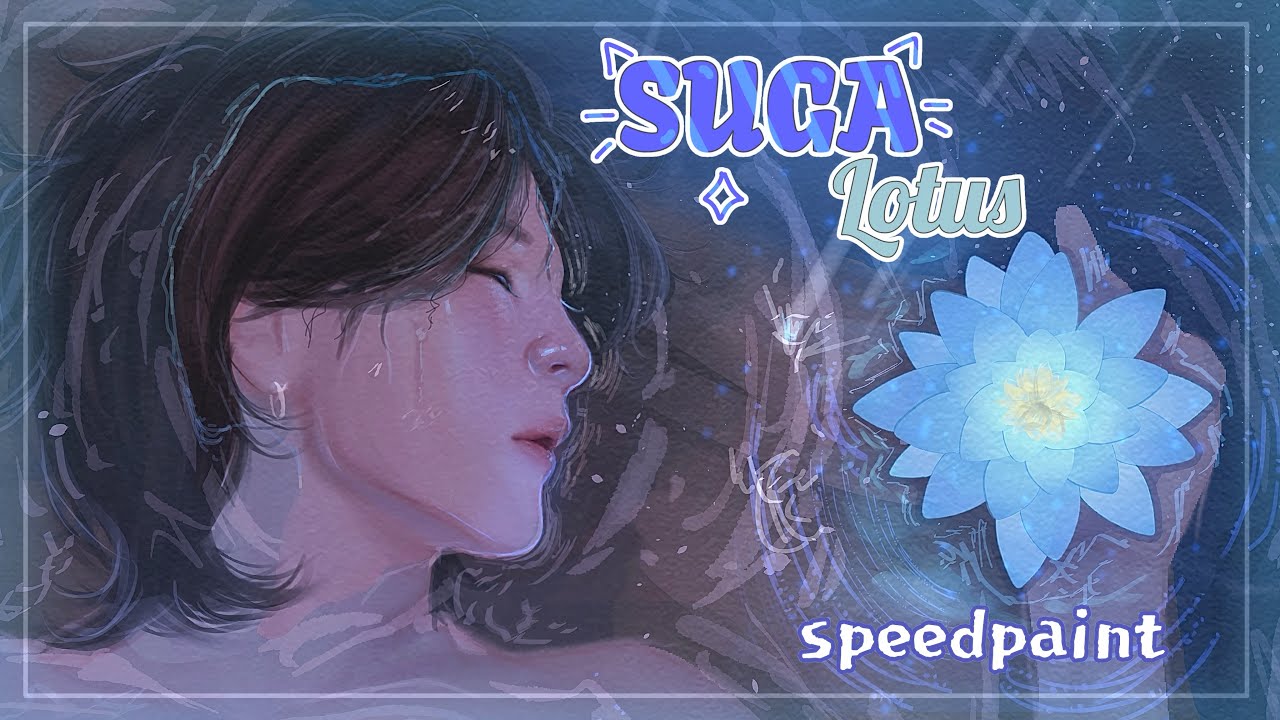 BTS SUGA LOTUS - TIMELAPSE SPEEDPAINT 🪷🪷