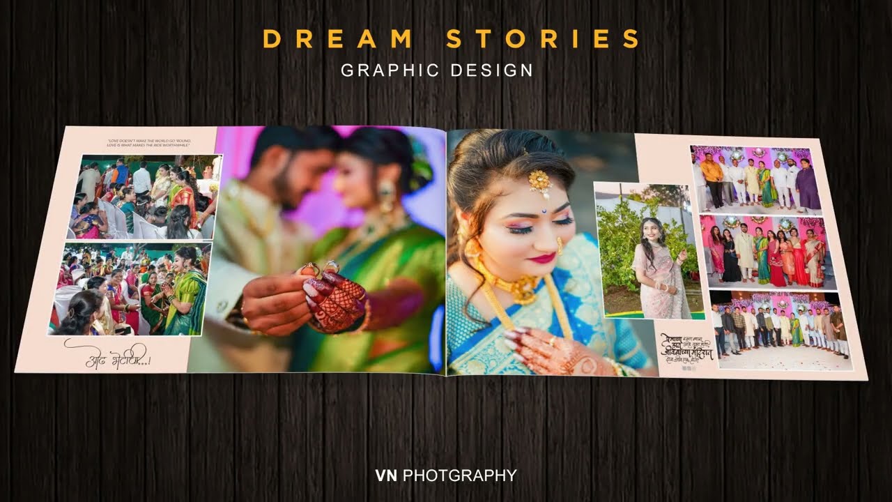 Marathi wedding album design l #weddingalbum #dreamstories UDAY & RUTUJA 12X36 Aud