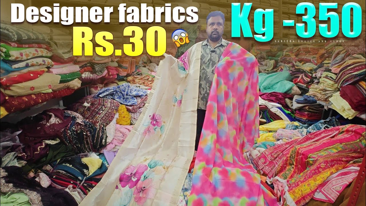Lot Mall Fabrics 30  / Kg Sale Fabrics At Fm cloth cut piece center