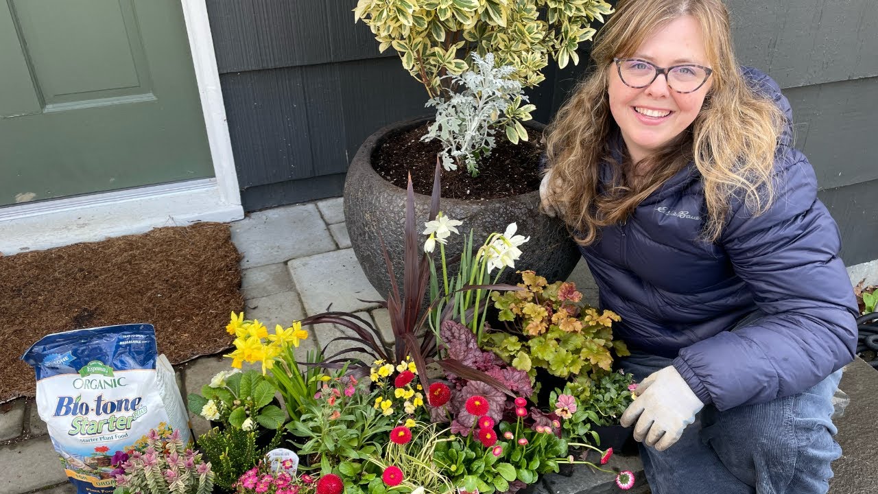 Planting My First Spring Container… Let the Games Begin! 🌷🪴🌼💕