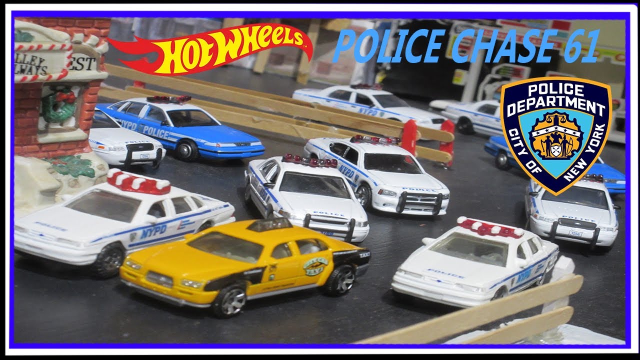 Hot Wheels Police Chase 61 - NYPD Police Chase 2 - Stop Motion