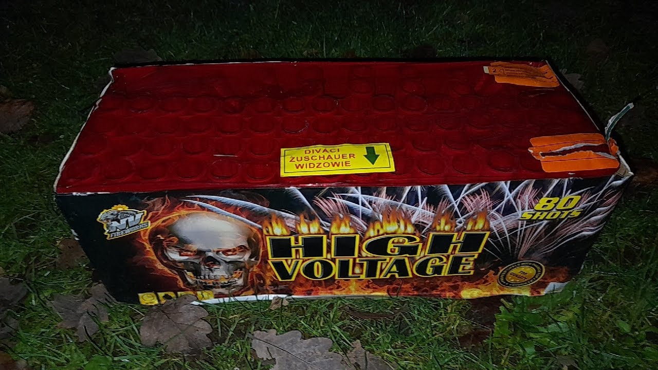80 Shots Cakebox - HIGH VOLTAGE von NV Fireworks Poland