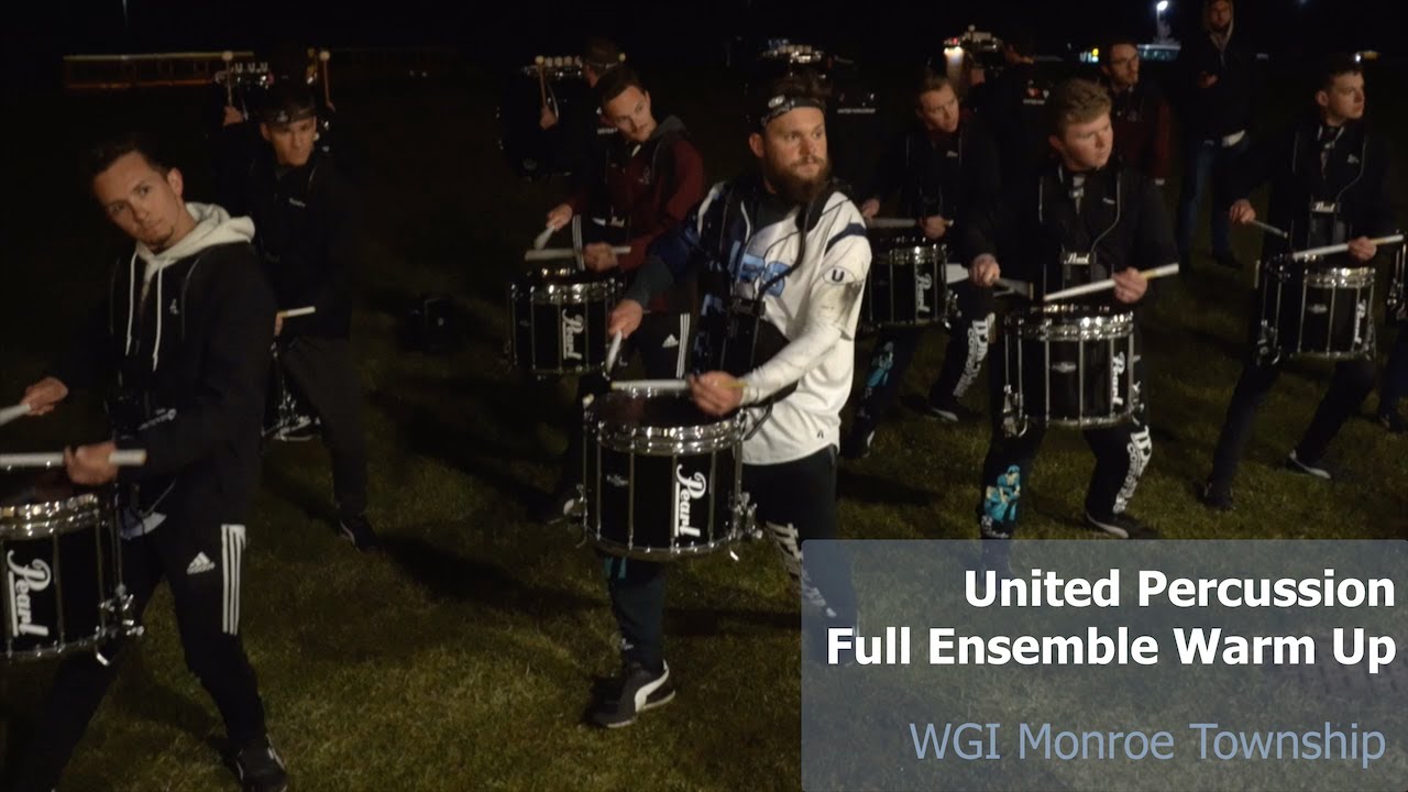 United Percussion 2022 || Full Ensemble Warm Up - WGI Monroe Township (3.26.22 )