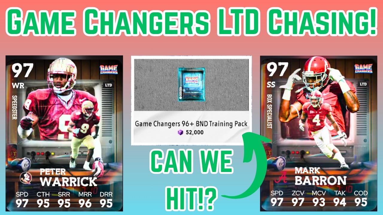 Chasing Game Changers LTDs With BND Packs! Opening EVERYTHING For Game Changers LTDs In CFB 26!
