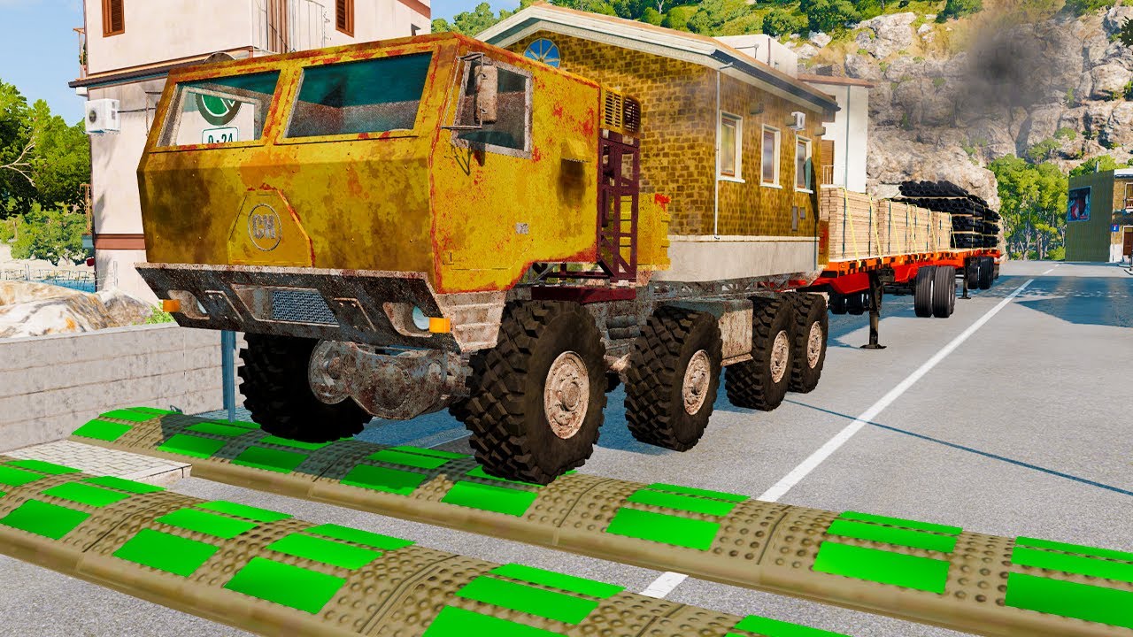 Trucks vs Speed Bumps – Extreme Speed Bumps Crashes You Won’t Expect #9 | BeamNG.Drive  | Hyper Car