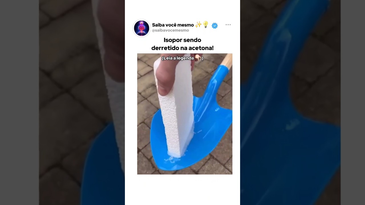 O Mist&eacute;rio do Isopor na Acetona: Ele Derrete ou Some? 🫢🧪