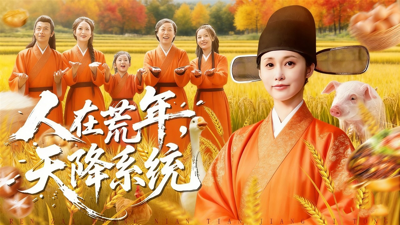 《人在荒年，天降系統》💖中獎興奮過度身亡，穿越到荒年慘死少女身上，自带系統改善生活困境，解決天下百姓饑荒，王爺親封她為縣令# 意外穿越 #系統覺醒