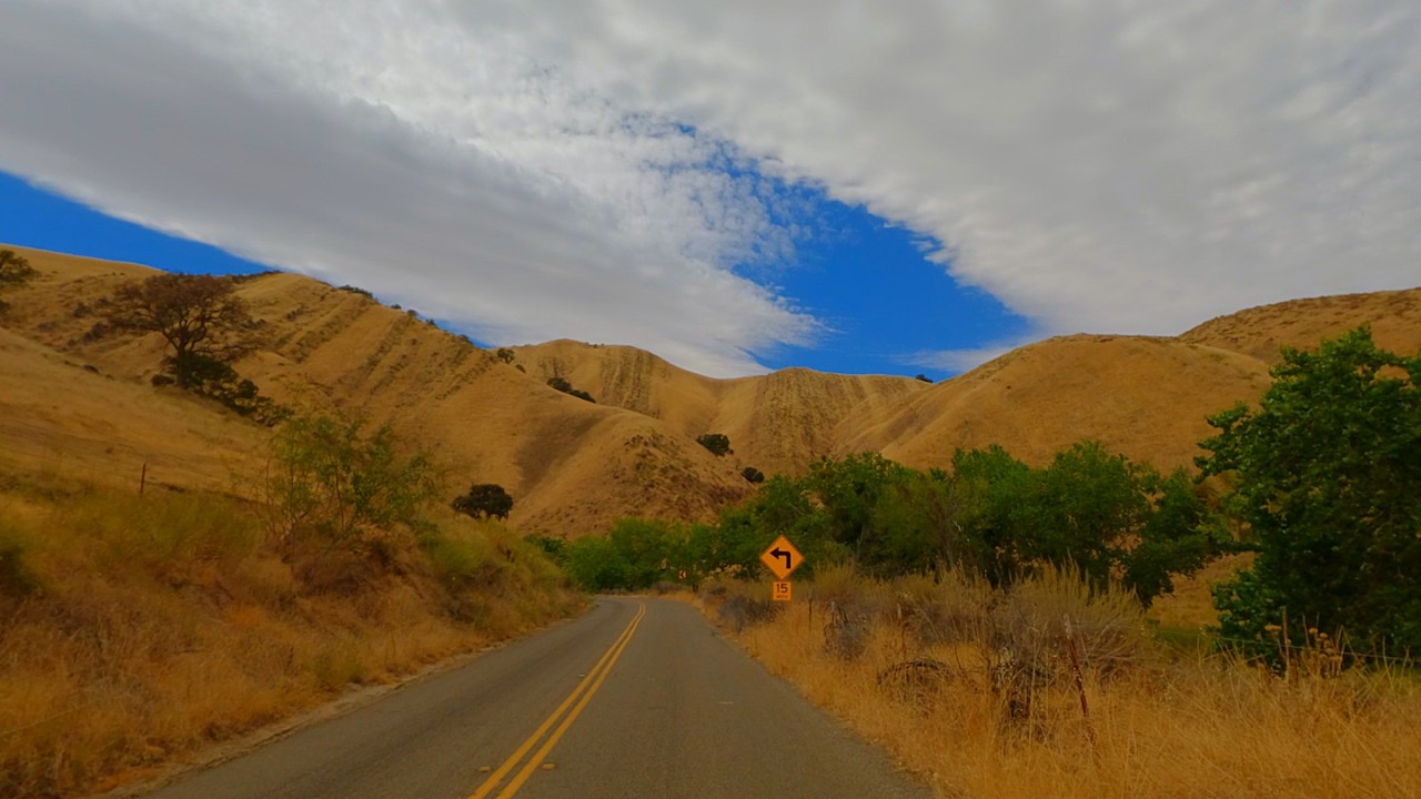 San Francisco Bay Area - Diablo Range Mountains | Remote Scenic Drive | Ambient Driving Sound | 4K