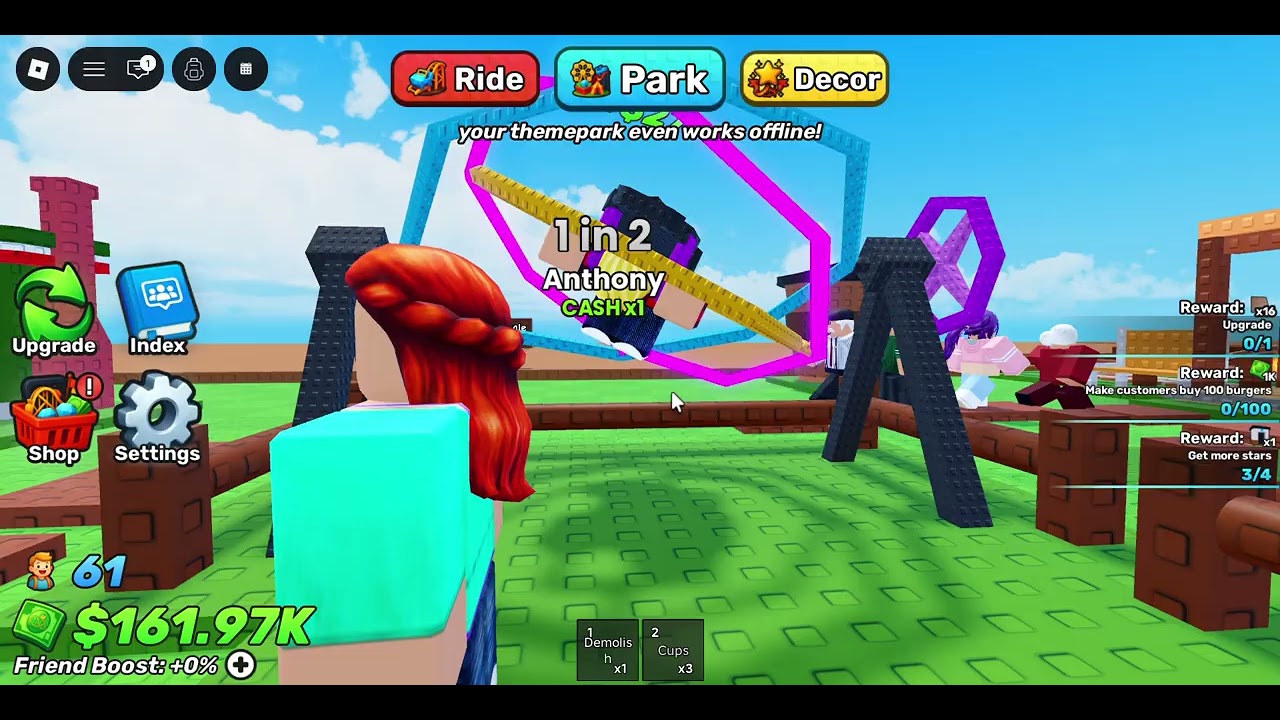 my theme park reaches 4 stars