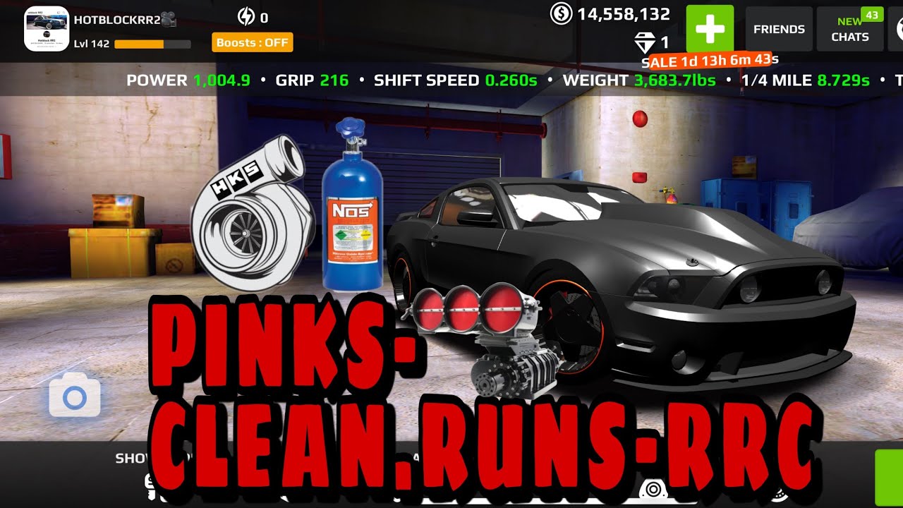 Rush racing 2 PINKS,RRC,CLEAN-RUNS.