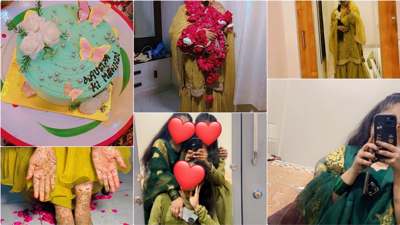 SISTER'S MEHNDI DAY VLOG 💚|| MEHNDI KI RAAT✨️|| MEHNDI DAY VIBES 💫||
