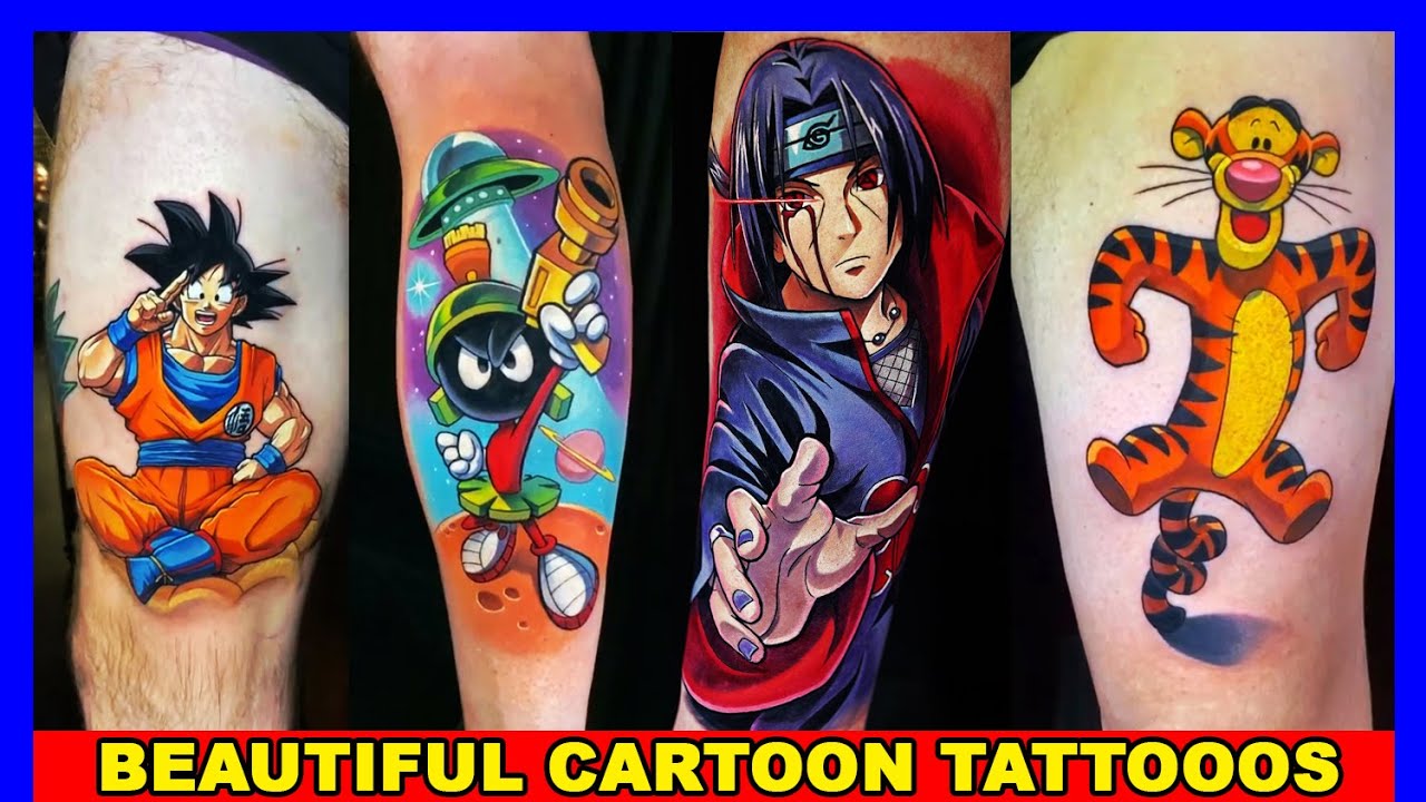 Cartoon Tattoos, Anime Tattoos, Cartoon Tattoo Ideas, Anime Tattoo Ideas, Best Cartoon Tattoo Design