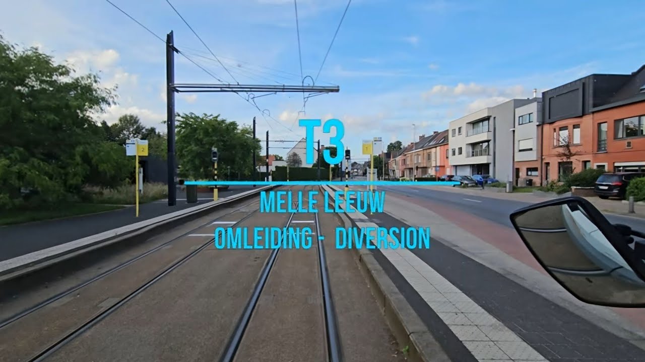 Tram Cabview 🚋 Gent T3 Diversion – Zwijnaarde → Melle | Driver’s POV