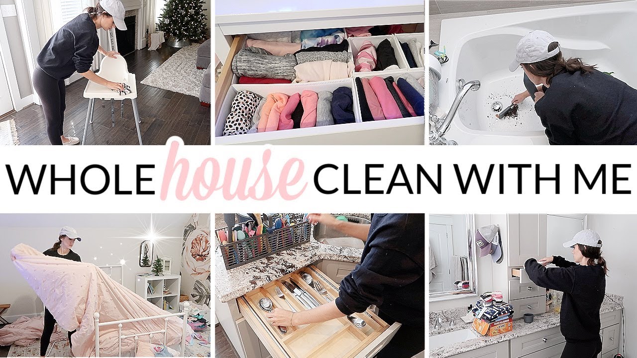 WHOLE HOUSE CLEAN WITH ME 2021 // SAHM CLEANING MOTIVATION // house cleaning