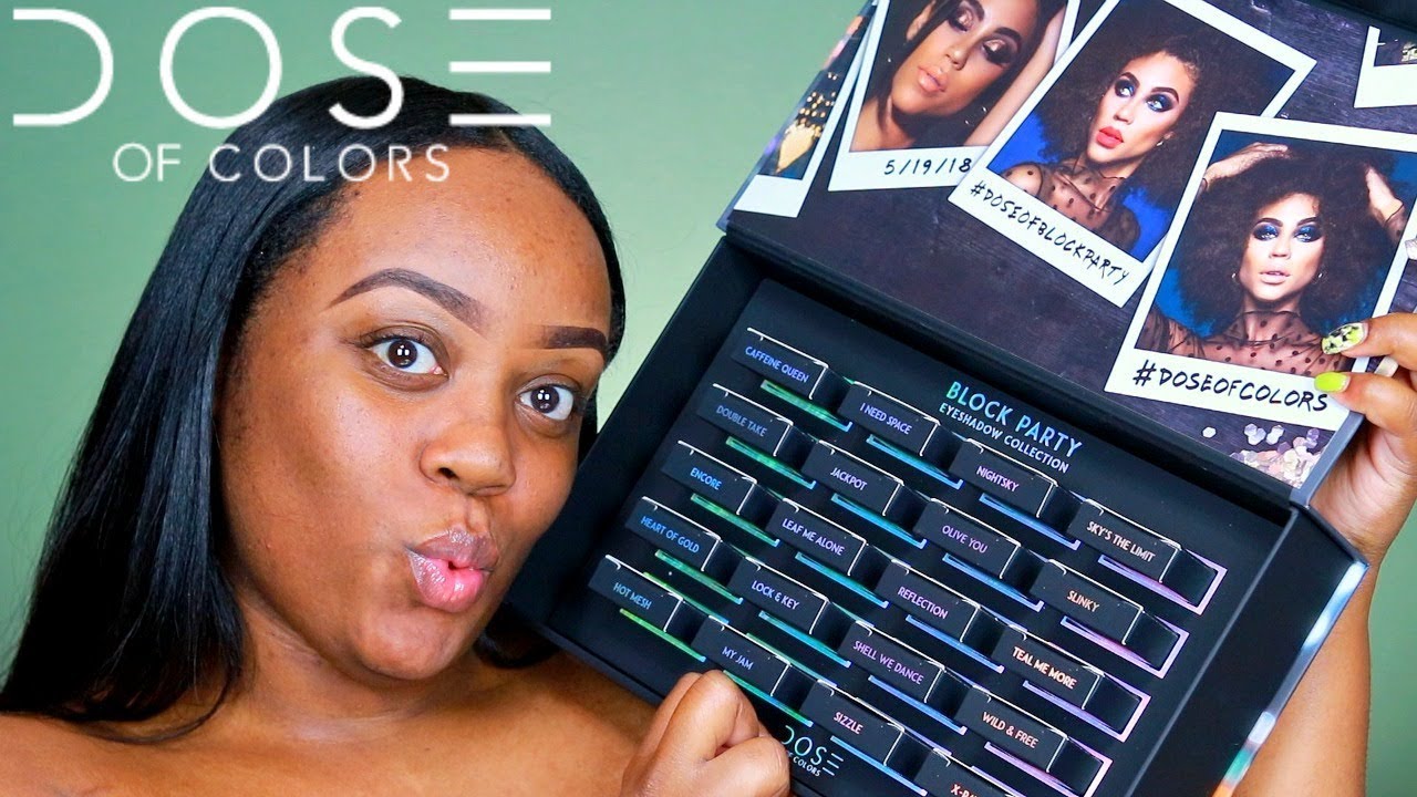 NEW Dose of Colors Block Party Eyeshadow Collection| SWATCHES + MAKEUP TUTORIAL