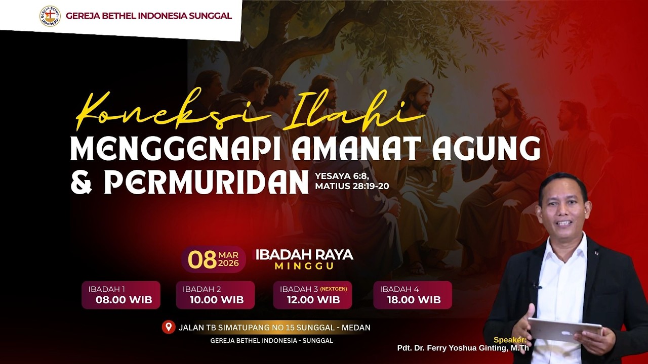 Ibadah Raya II || Pdt. Dr. Ferry Yoshua Ginting, M.Th || Minggu, 08 Maret 2026 || Pkl. 10.00 WIB