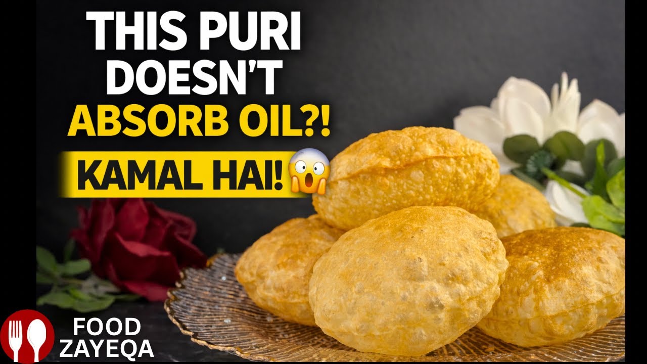 Wheat Puri Recipe | ये पूरी तेल क्यों नहीं पीती!? | Healthy Puri Trick 