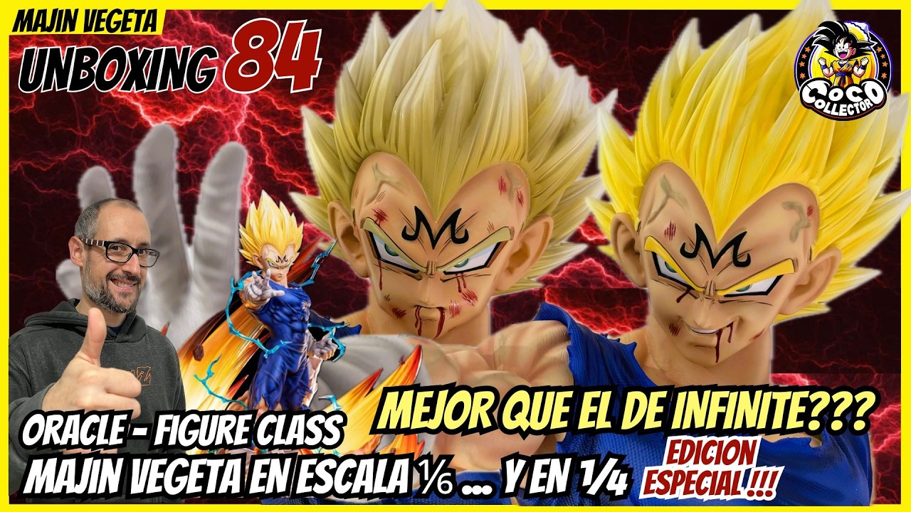 MAJIN VEGETA FIGURE CLASS ORACLE ESCALA 1/6 Y 1/4 DRAGON BALL Z.   UNBOXING 83 Y REVIEW