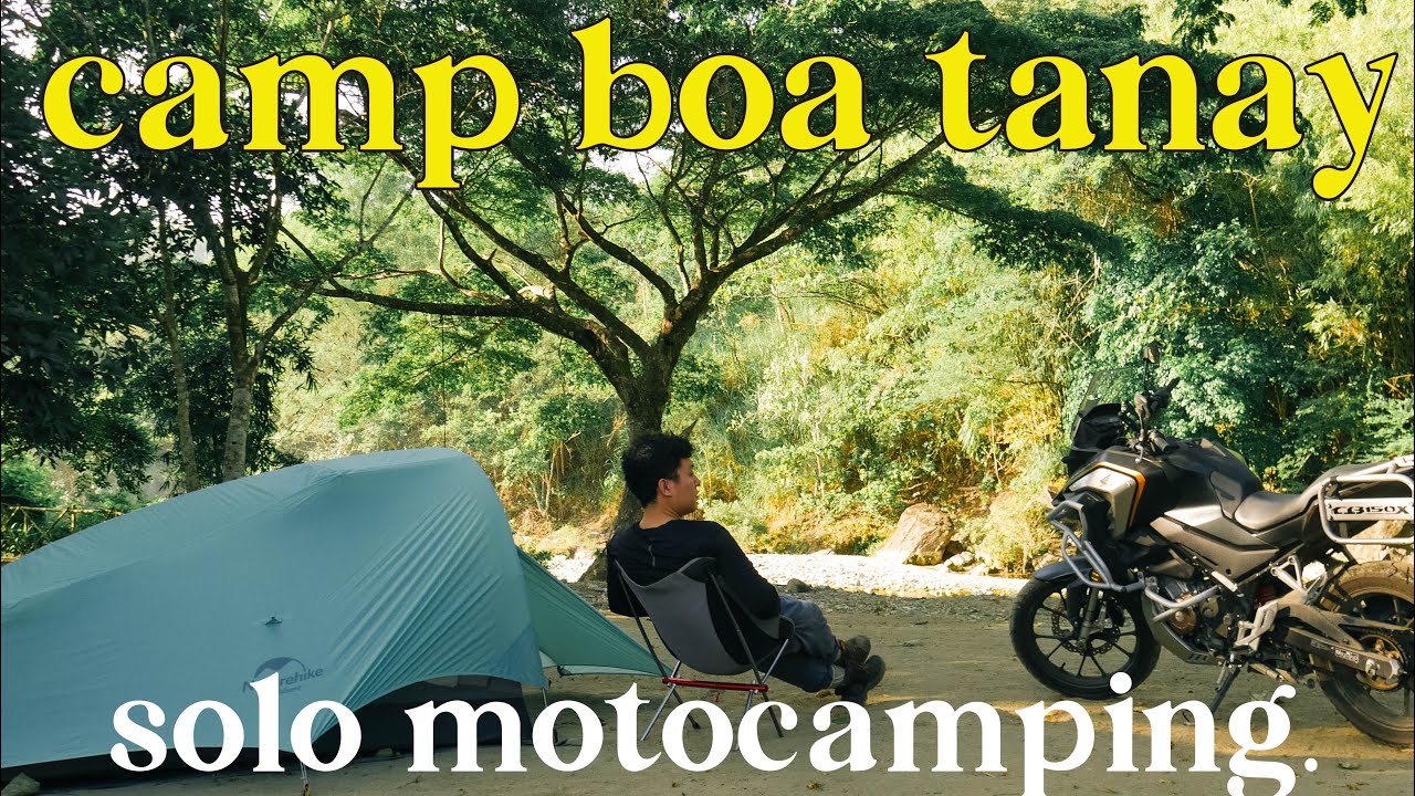 Solo Motorcycle Camping with 2 River Crossing | CB150x | Camp Boa Tanay