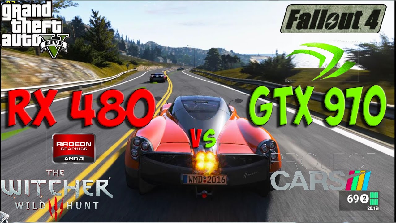 RX 480 vs GTX 970 Test in 4 Games (i5 4690k)