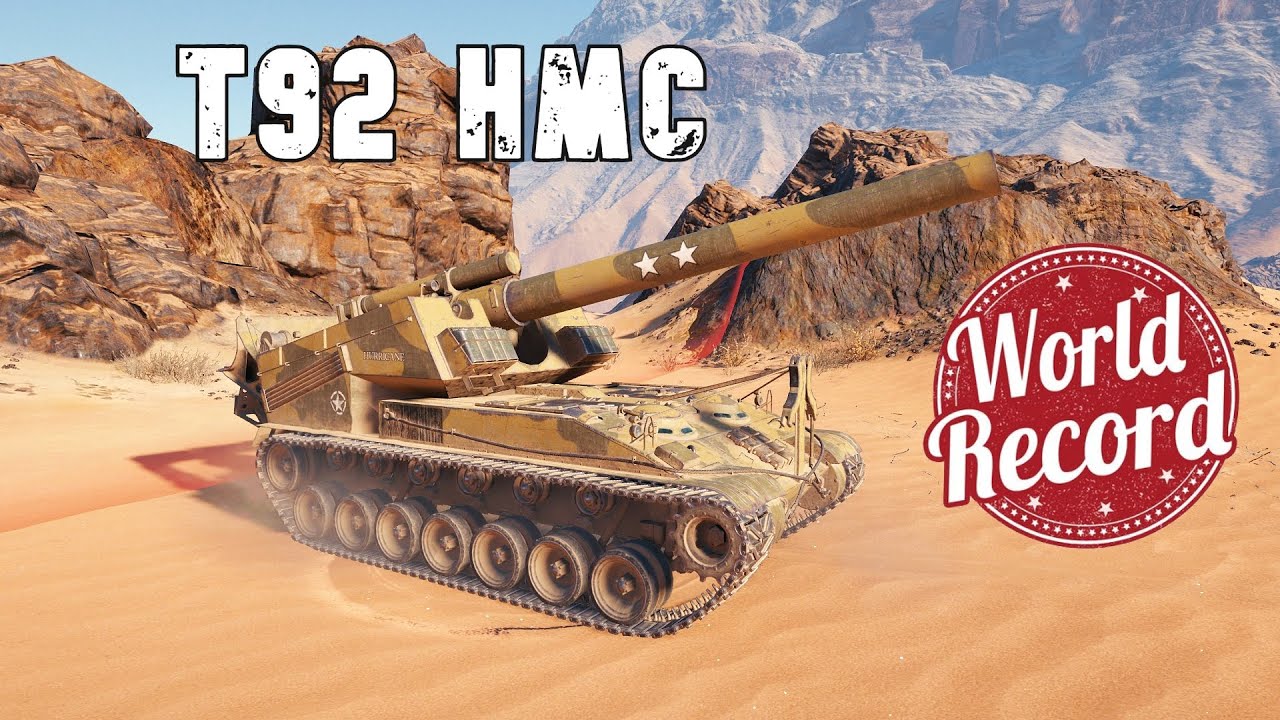 World of Tanks T92 HMC - 1 Kills 8K Damage | NEW WORLD RECORD !