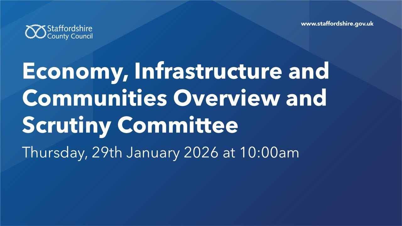 Economy, Infrastructure and Communities O and S Committee. Thursday, 29th January 2026 at 10:00am