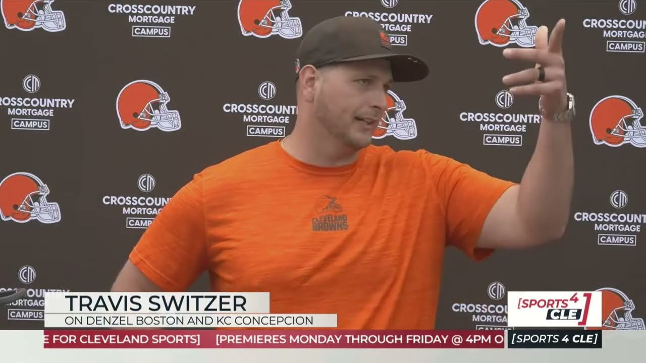 OC Travis Switzer on KC Concepcion & Denzel Boston at Browns OTAs - 5/27/26