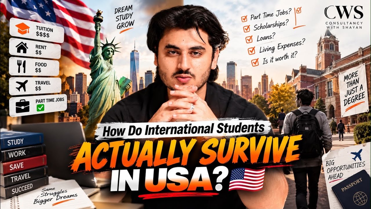How Do International Students ACTUALLY Survive in USA? 🇺🇸💰 Watch this 