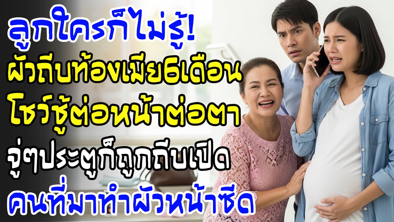 ต่อหน้ากิ๊ก เขาเตะท้องฉัน 6 เดือน—ประตูถูกถีบเปิด คนที่เข้ามาทำผัวหน้าซีด