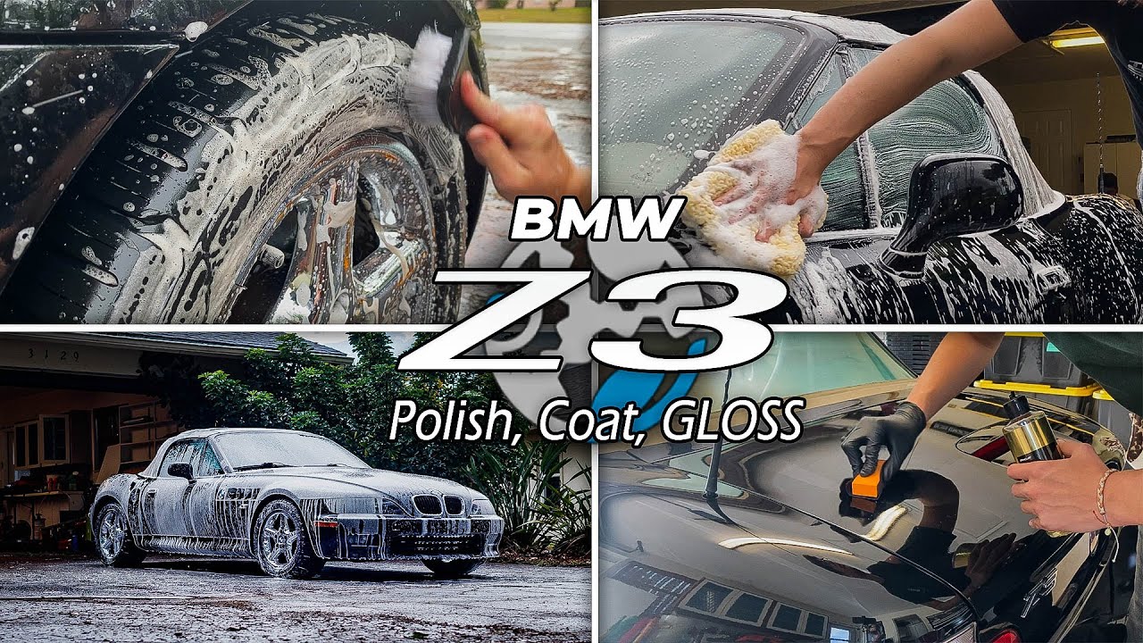 BMW Z3 | 20+ Year Old Paint Brought to a SHINE | Ceramic Coatings are INSANE for Black Paint!!
