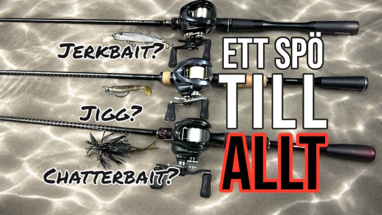 FISKA JERKBAIT, CHATTERBAIT, och JIGG efter ABBORRE med ETT SPÖ??!