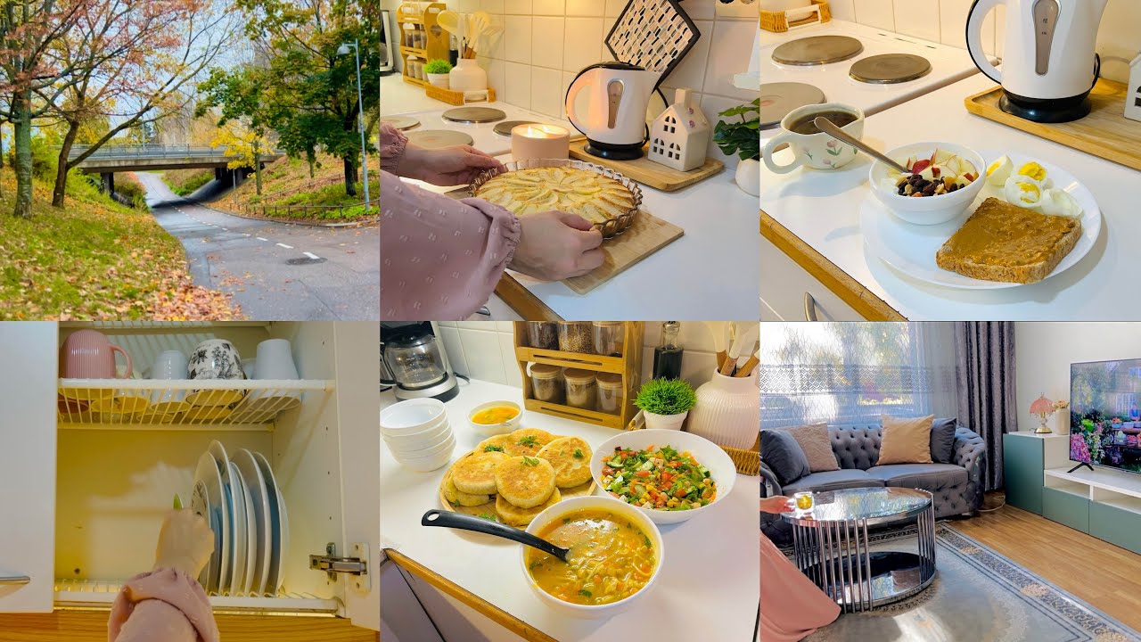 Cozy Autumn Day in Finland | Silent Vlog, Slow Living, Cooking & Baking 🍂🍁