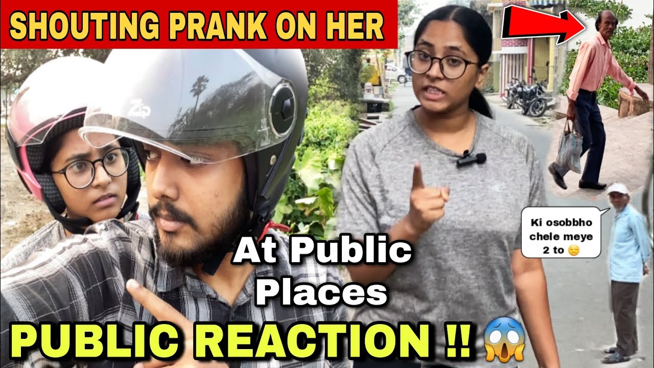 SHOUTING PRANK on GF at PUBLIC PLACES 🤬 | EPIC PUBLIC REACTION 😱 | COUPLE PRANK VIDEOS | PRANK ON GF