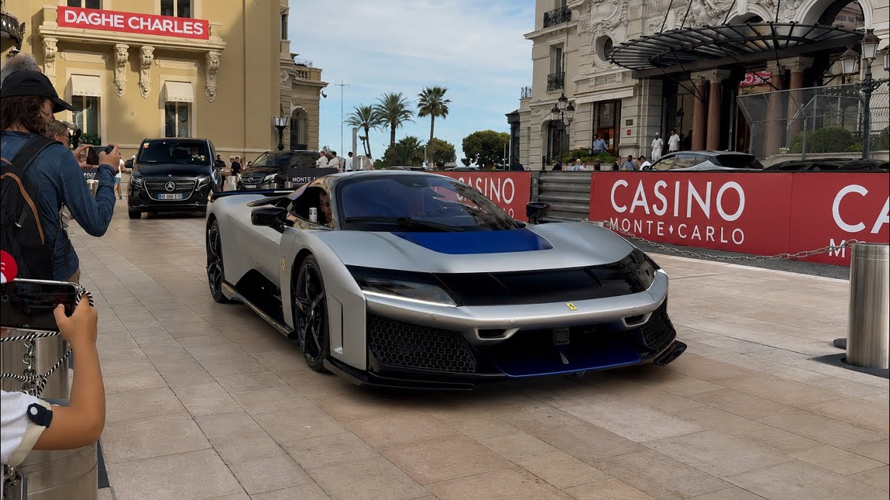  🤯Ferrari F80 Matte Carbon Beast Arrives in Monaco #ferrarif80 #grandprix2026 