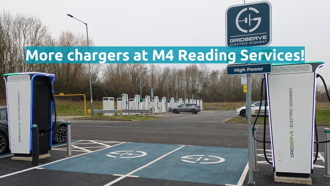 More new EV chargers at Reading Services M4 Westbound (in January 2025)