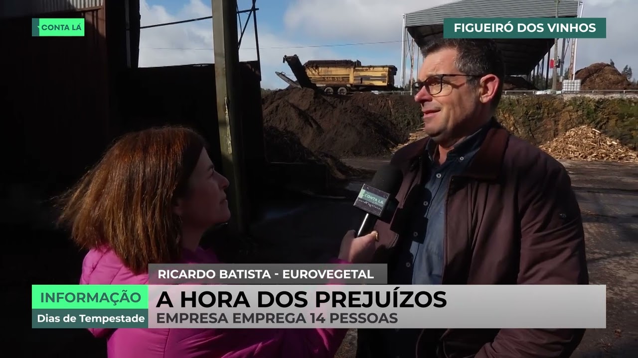Tempestade destruiu empresa em Figueiró dos Vinhos, que só parou para trabalhos de limpeza