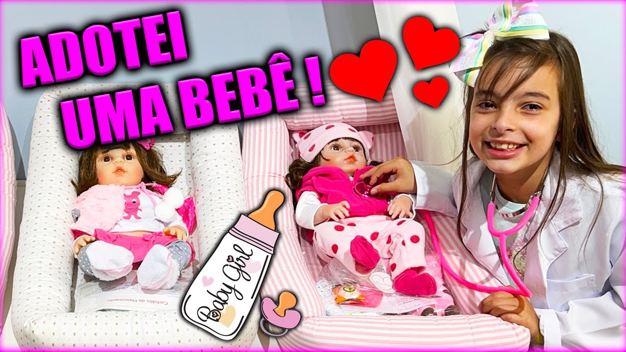 Adotei um bebê reborn no brasil | Jéssica Godar e Laurinha e Helena e Gabriel