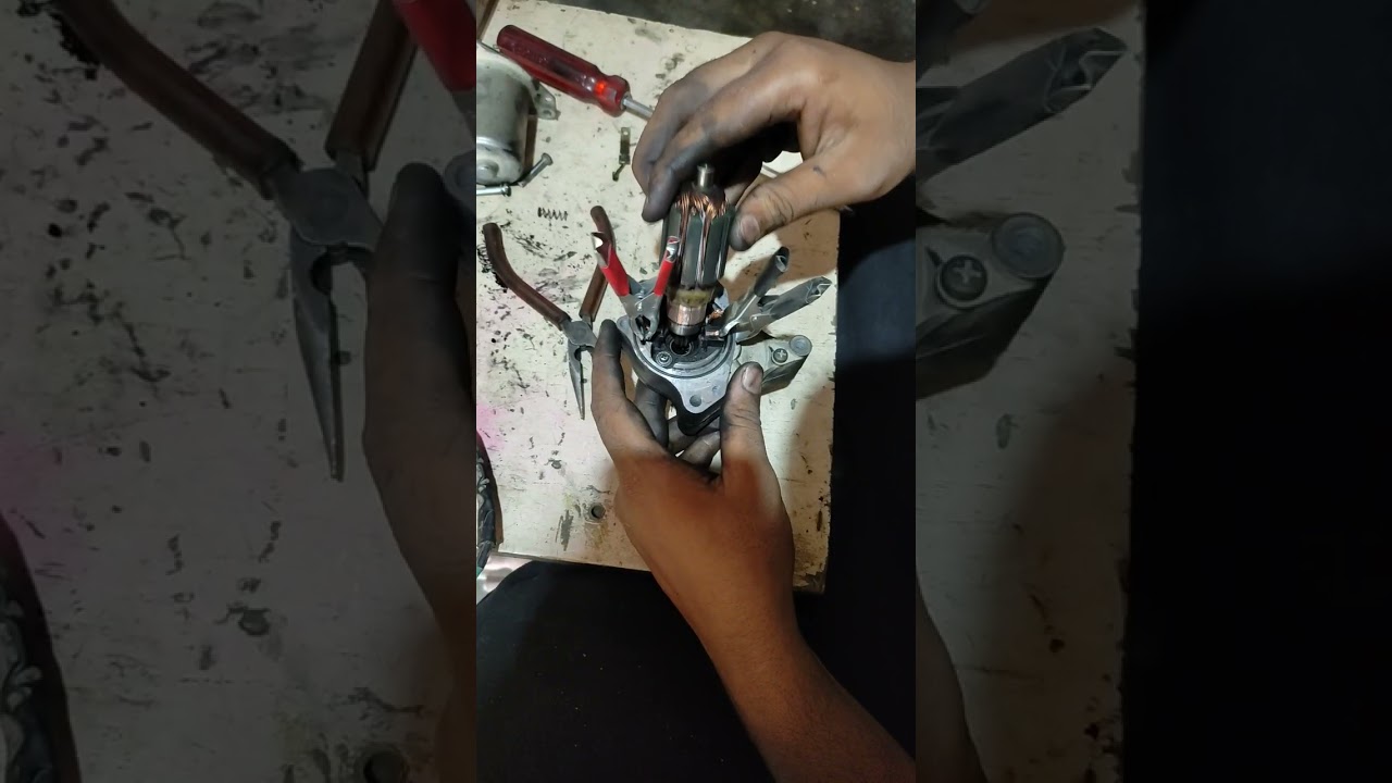 splendor self moter repair