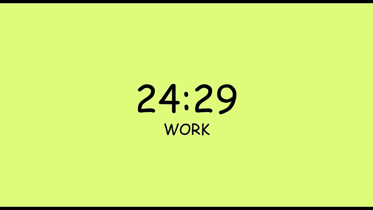 CRUSH YOUR TASKS with Pomodoro | 30 Minute Silent Work Timer for Productivity & Focus